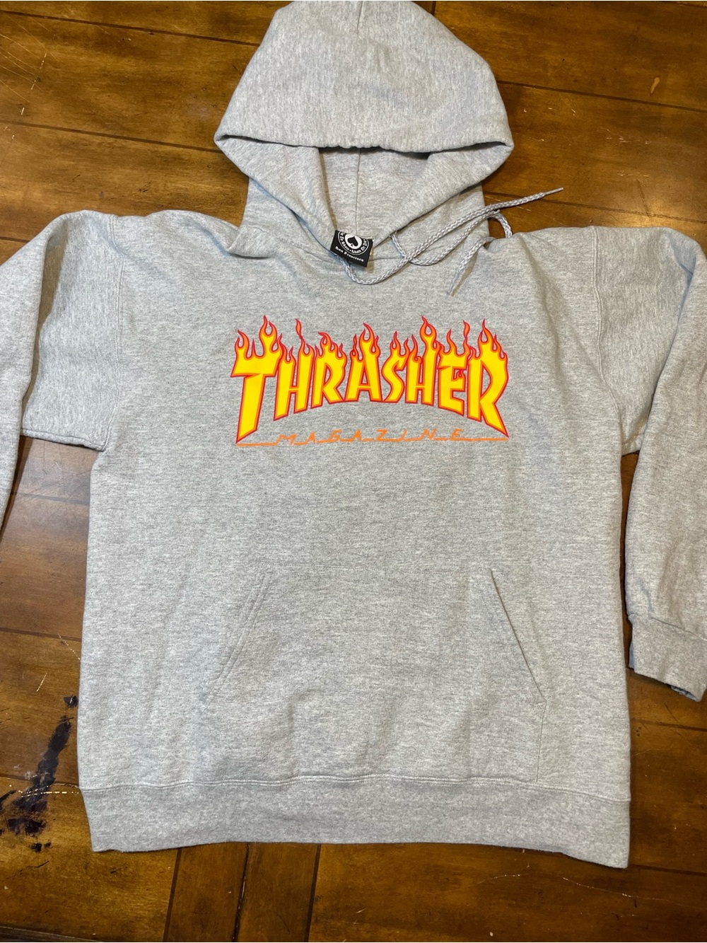 Thrasher San Francisco gray hoodie sweatshirt size small